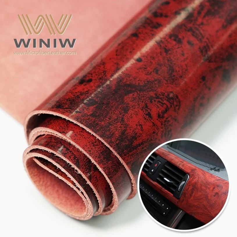Abrasion-resistant Faux Leather Microfiber Fabric For Automotive