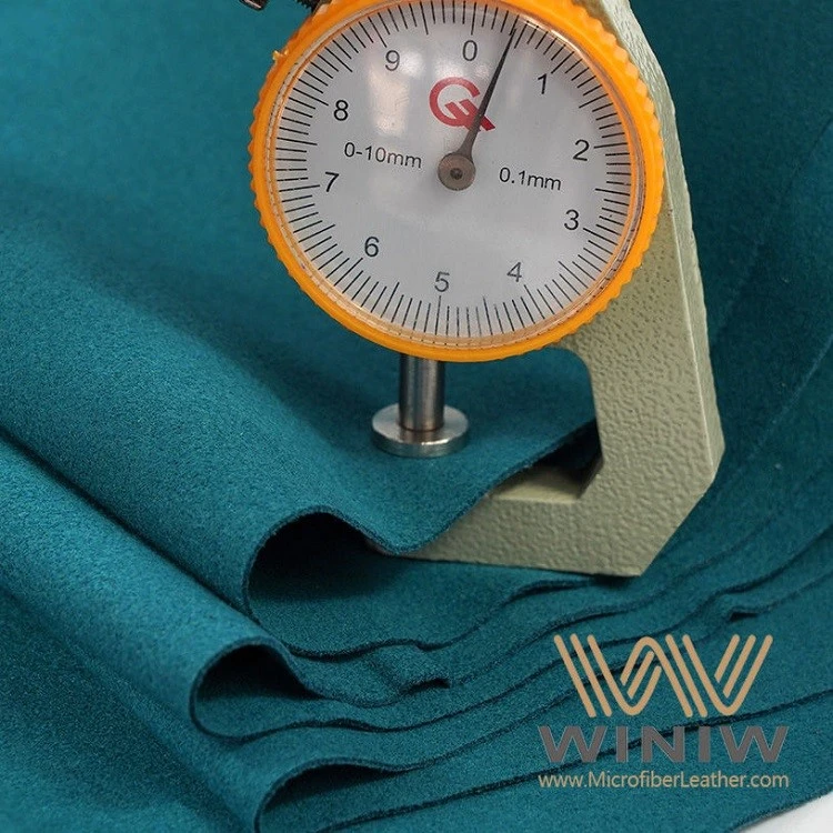 PVC leather thickness measurement showing material durability PVC leather thickness measurement showing material durability